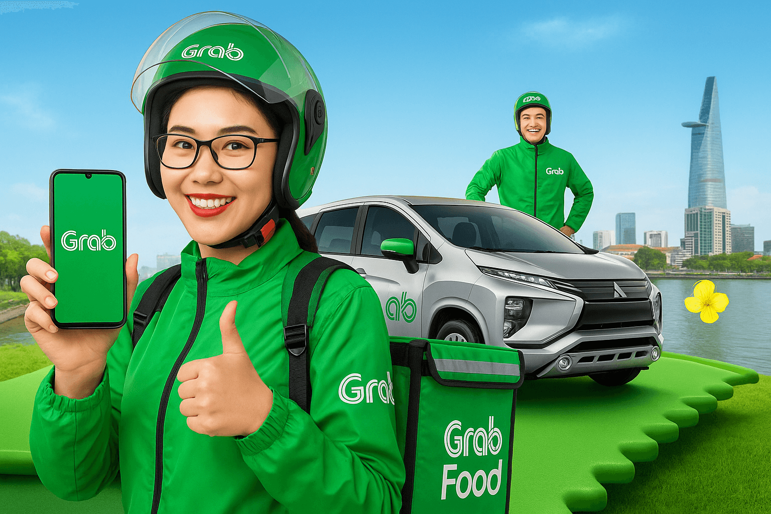 Gọi Xe Grab Taxi & Xe Ôm Tân An Vĩnh Cửu Đồng Nai Giá Rẻ 0336488240